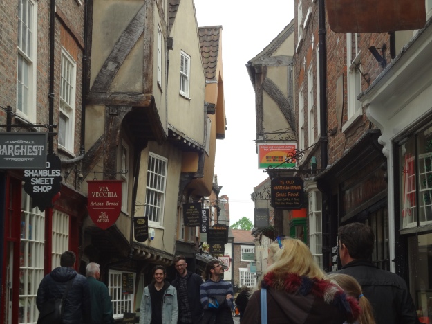 Medieval houses of York almost touch!