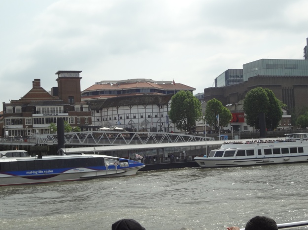 We took the Thames River Cruise and passed by the reconstructed Globe Theater with its thatched roof. I believe this is the only thatched roof allowed in London since the 1666 fire.